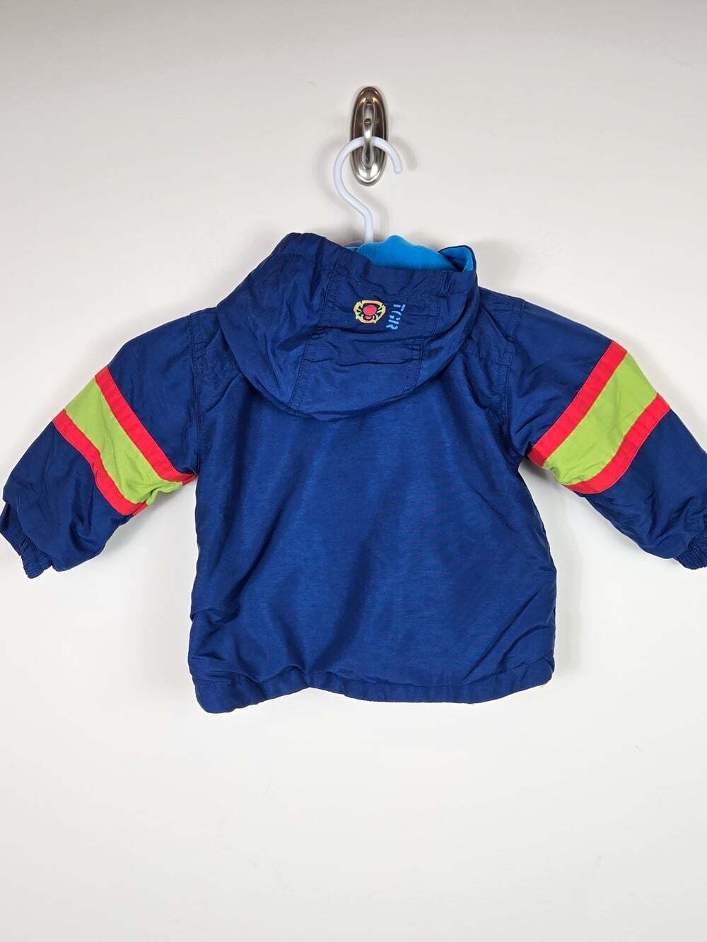 Vintage Disney Tigger Jacket 12M Winnie the Pooh Y2K Colorblock Hooded Coat - Picture 5 of 10